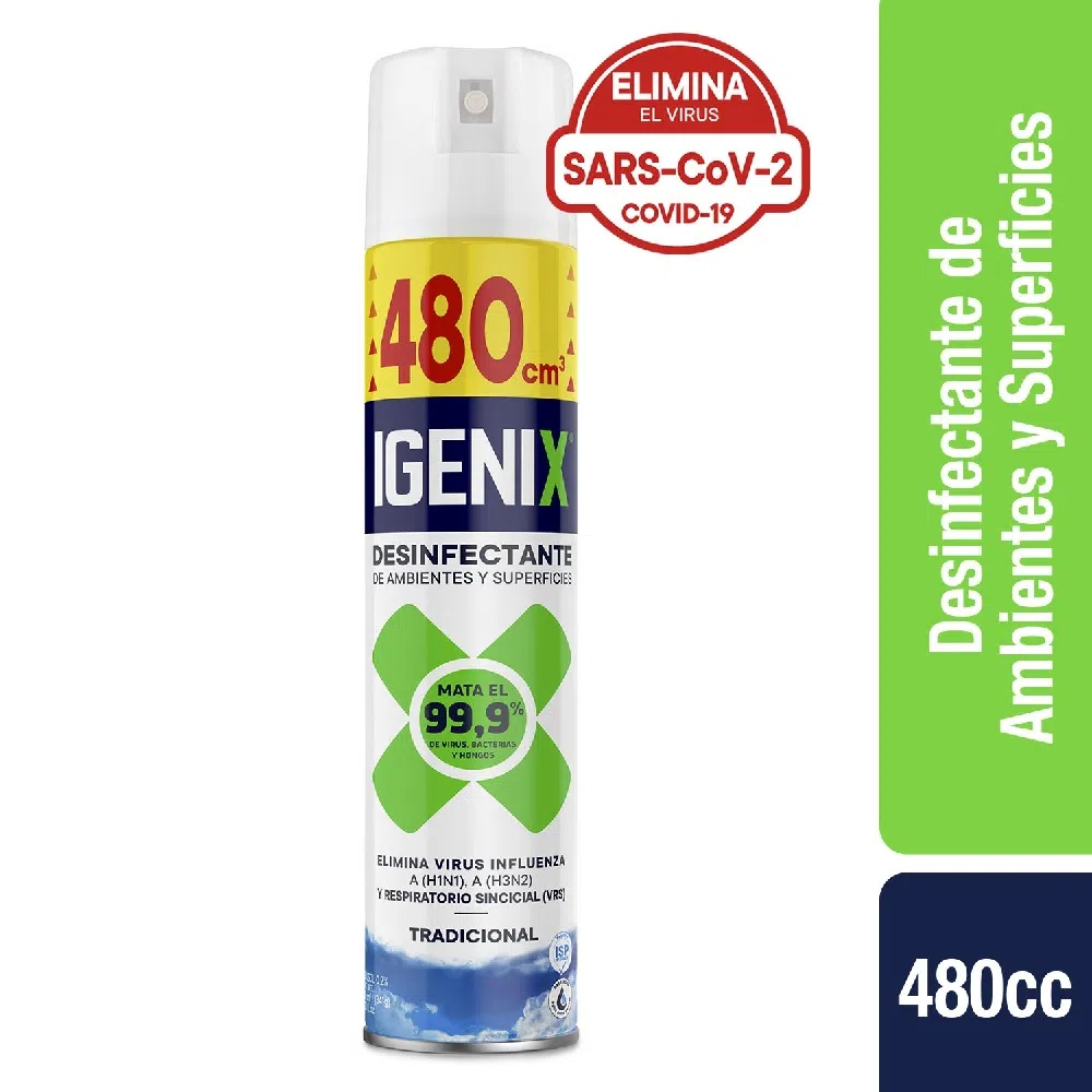 DESINFECTANTE AEROSOL IGENIX TRADICIONAL JIRAFA 480 CC