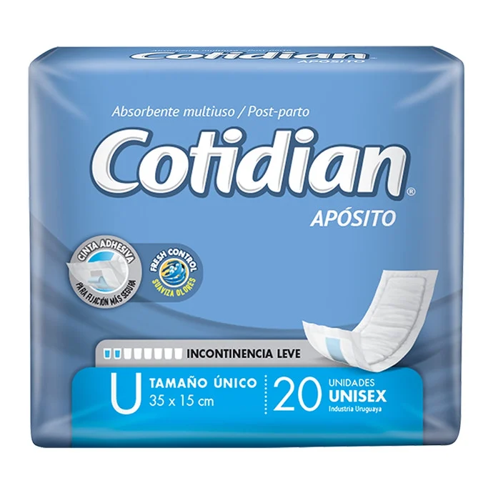 PAÑAL APOSITO COTIDIAN 20 UN X 12 PQ X 1