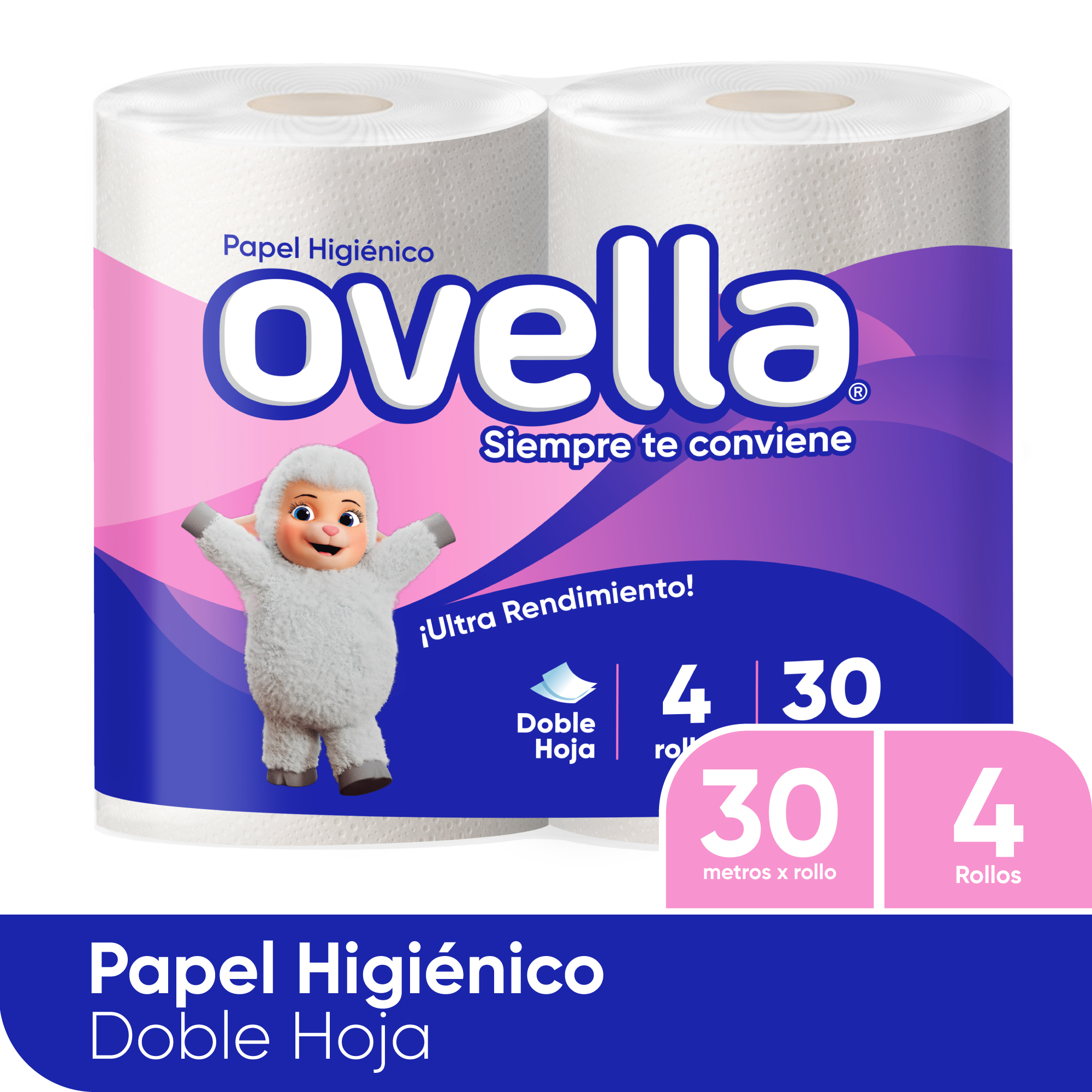 PAPEL HIGIENICO OVELLA DH 10X4 30MTS