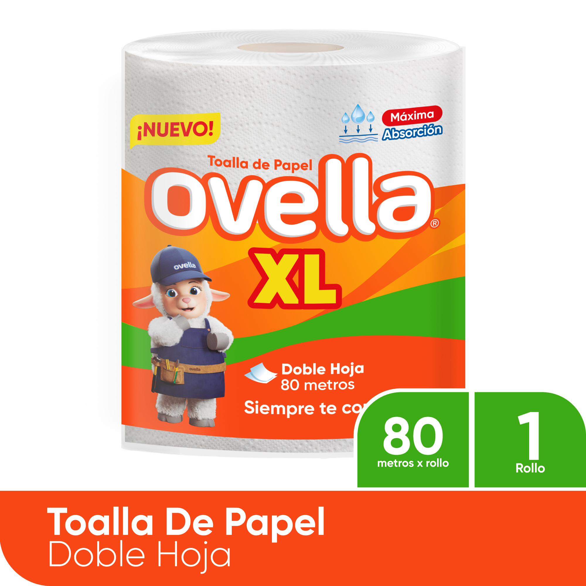 TOALLA OVELLA DH 6X1 80MTS