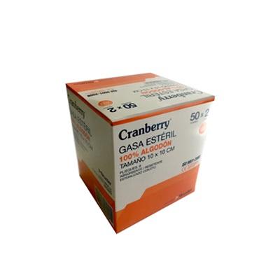 GASA ALGODON 10X10 ESTERIL X 2 UN