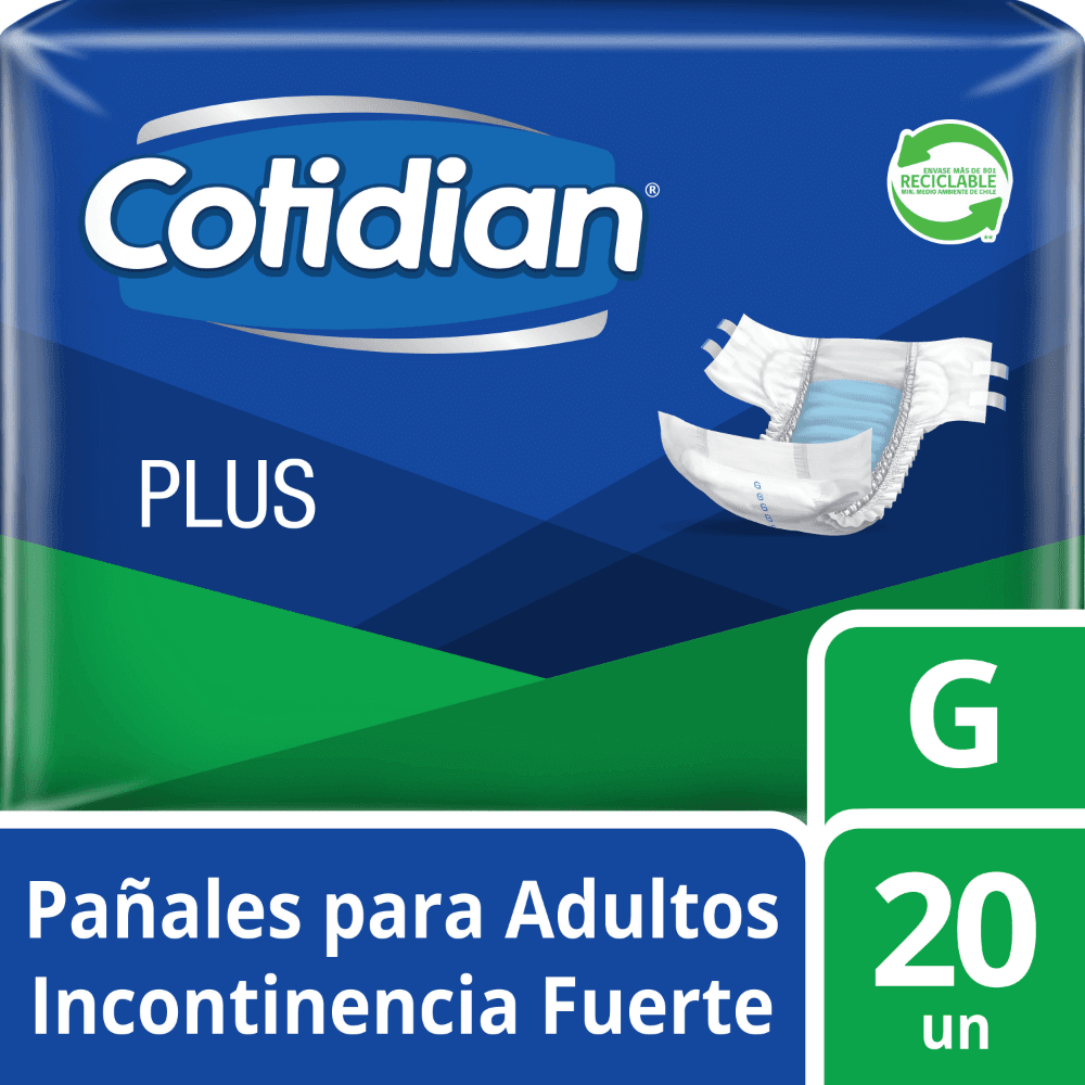 PAÑAL COTIDIAN PLUS G X 20
