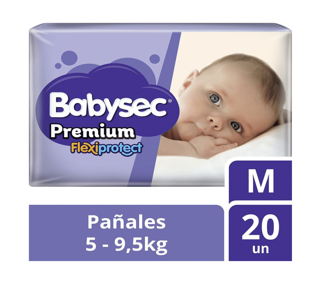 PAÑAL BABYSEC PREMIUM M X 20