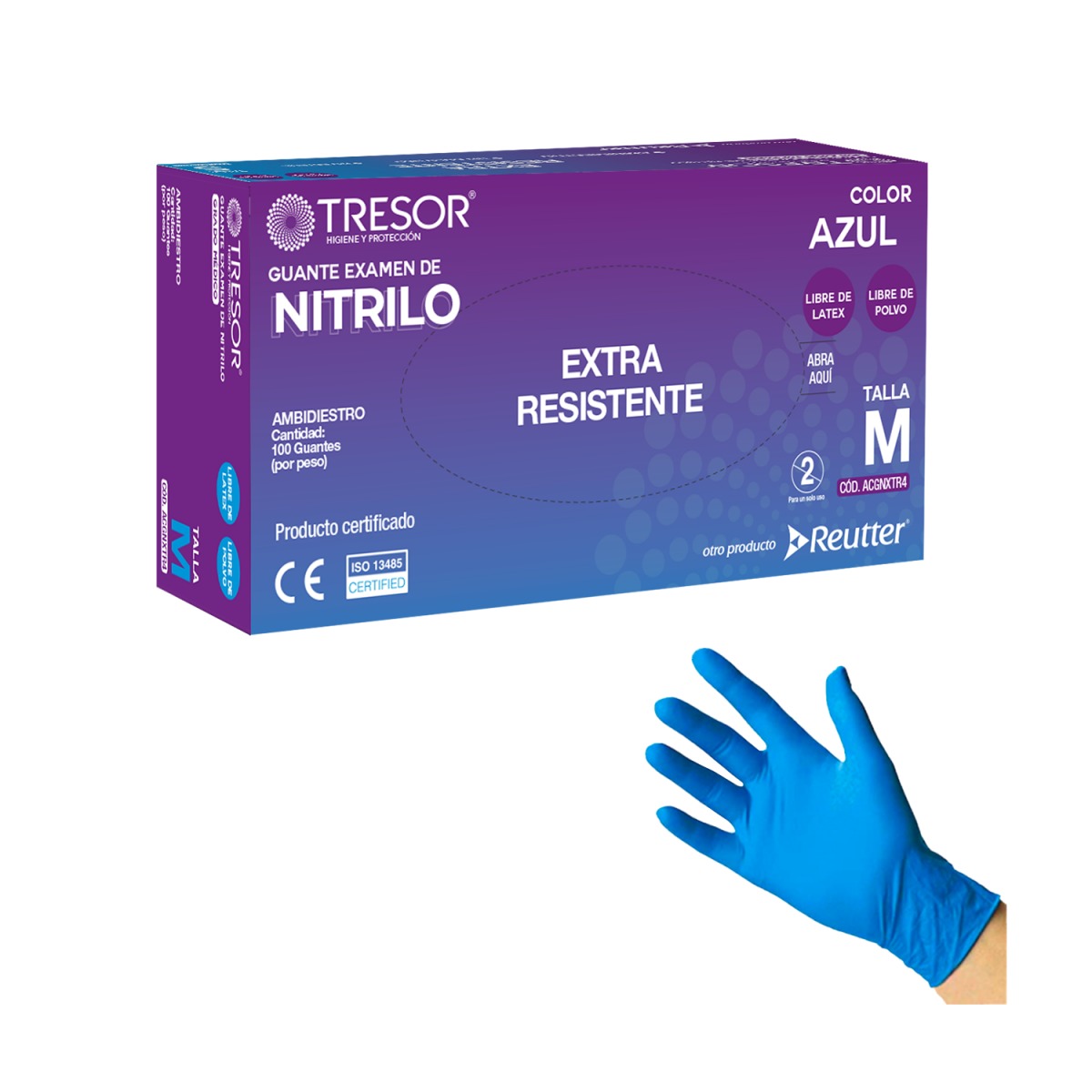 GUANTE EX.NITRILO EXTRA RESISTENTE TRESOR S