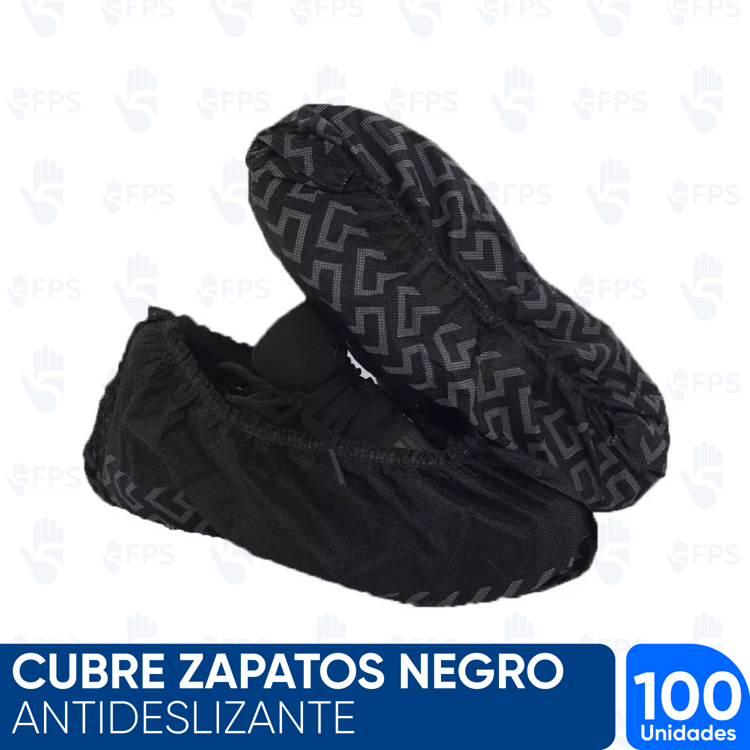 CUBRE ZAPATOS NEGRO ANTIDESLIZANTE PQ X 100 FIVE SP