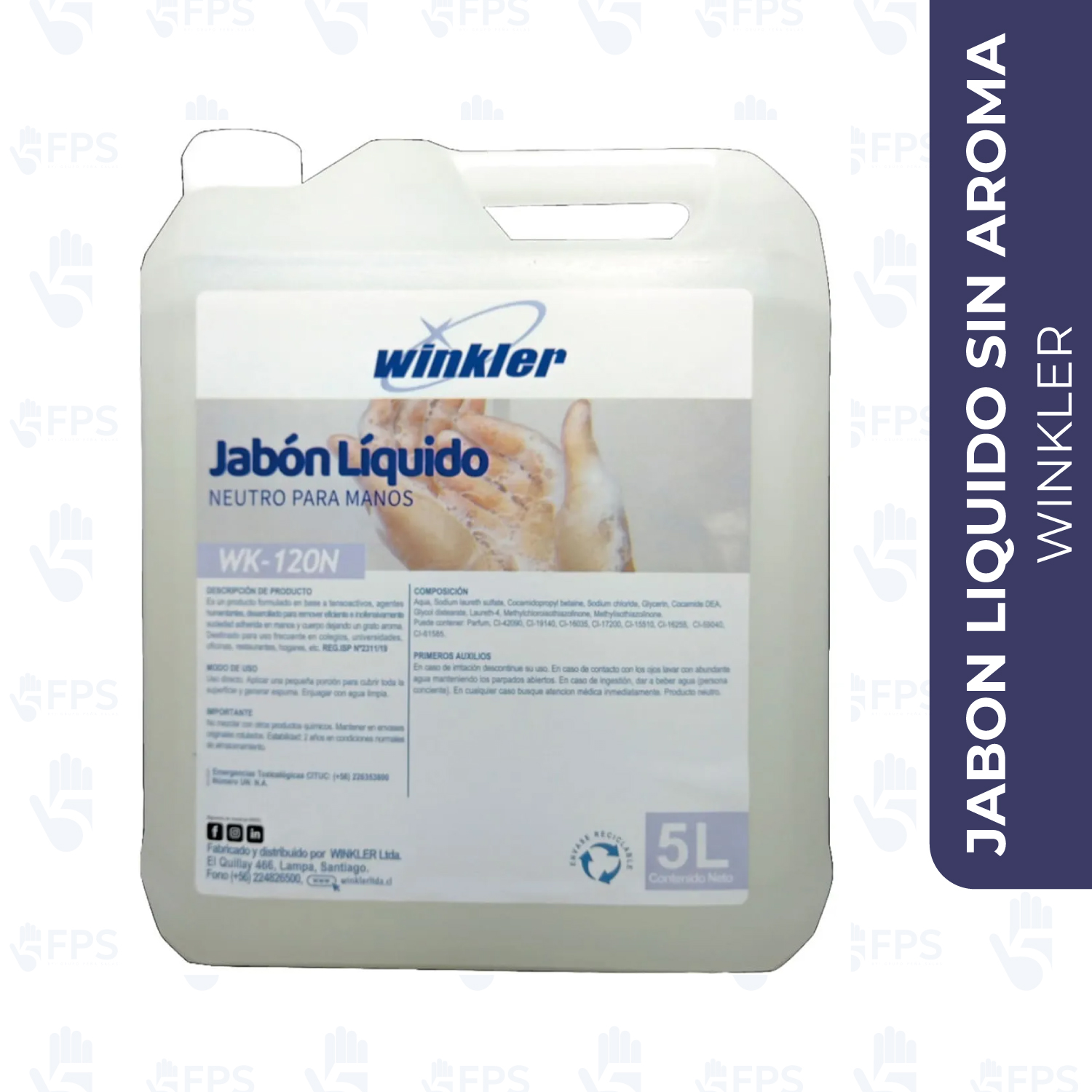 JABON LIQUIDO NEUTRO SIN AROMA ENV. 5L. WK-120N