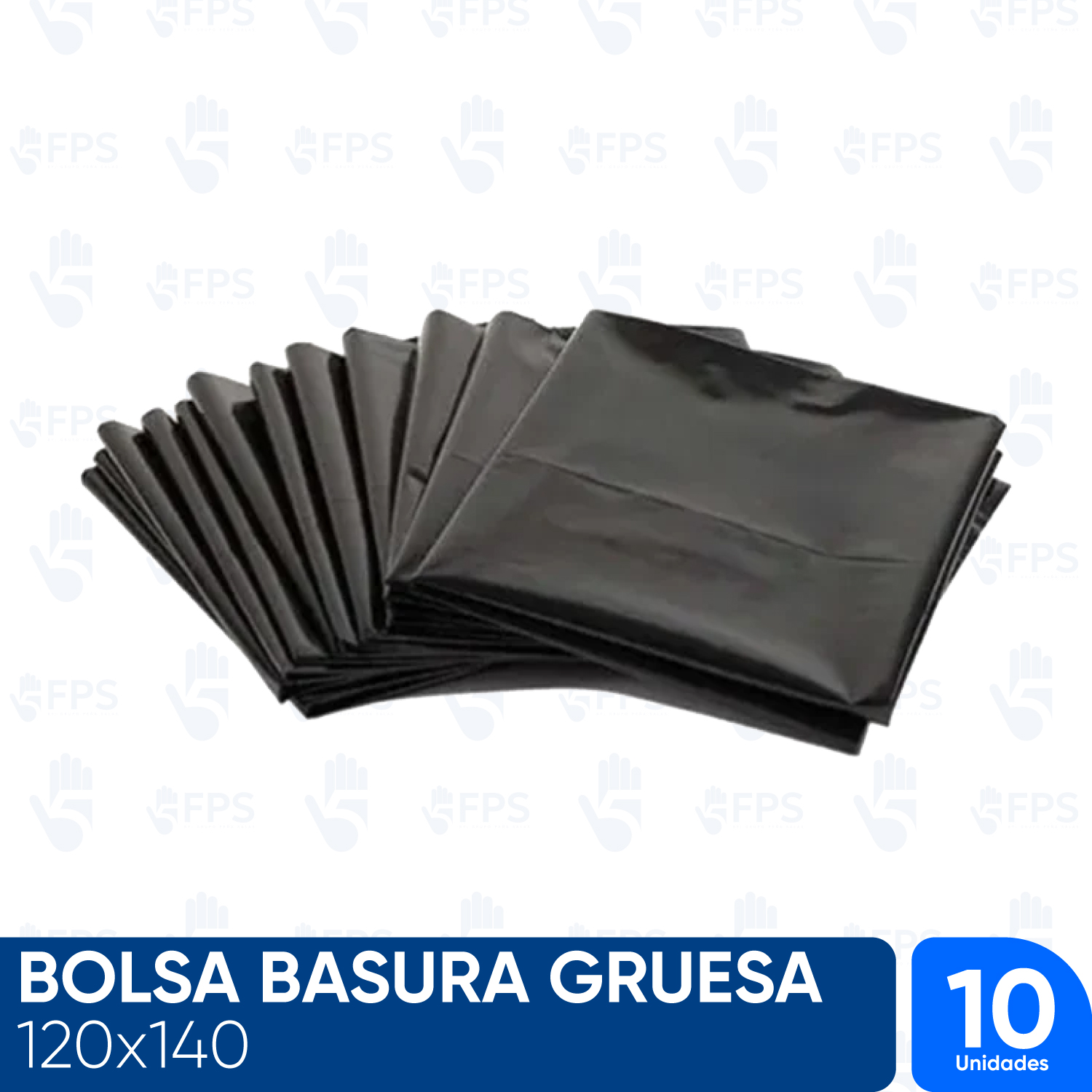 BOLSA BASURA GRUESA 120X140X07 PQ X 10