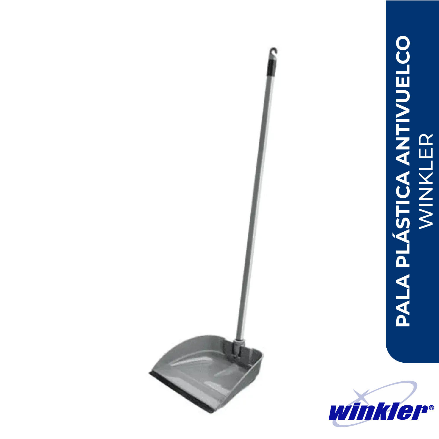 PALA PLASTICA 27.5cm ANTIVUELCO GOMA Y MANGO 9253C UN